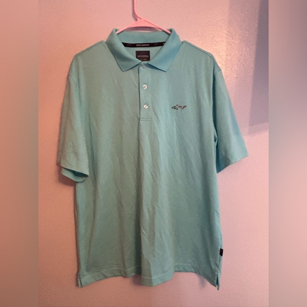Greg Norman Collection Light Blue Polo Shirt